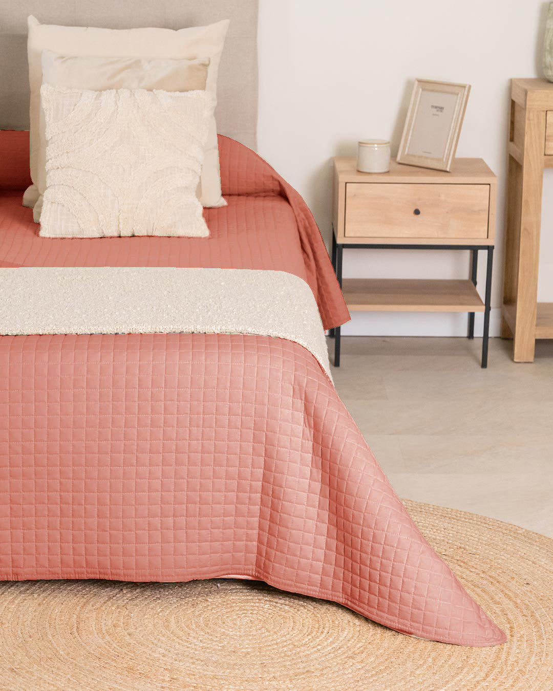 Colcha Cuadrito Lisa Rosette