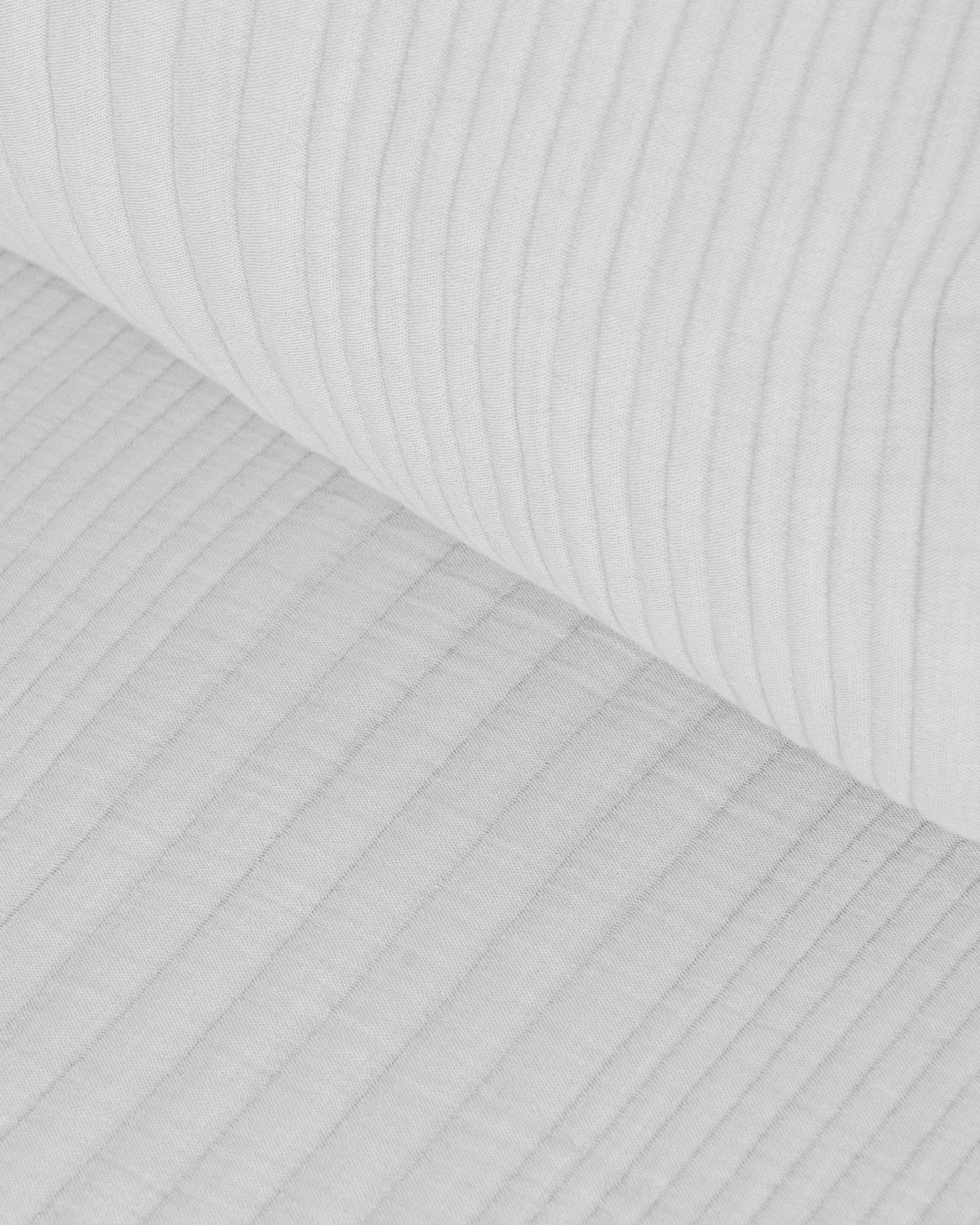 Colcha Doble Tela Algodón Jacquard  Raya Londres Gris Claro