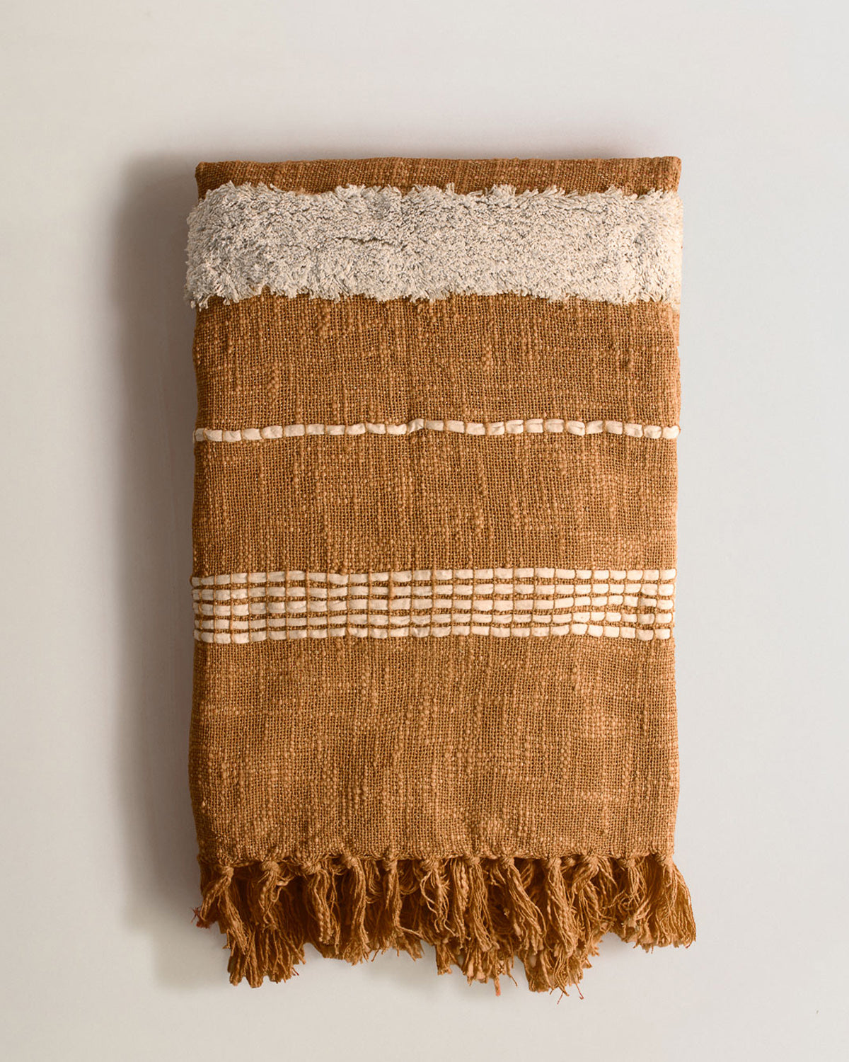Plaid Algodón Domus Ocre