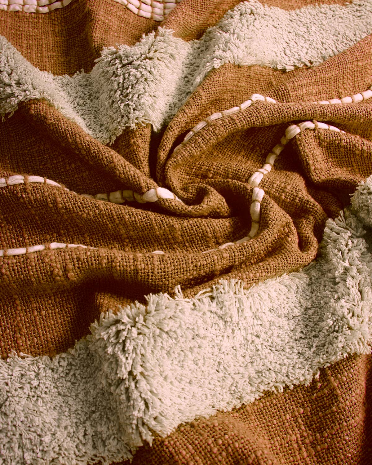 Plaid Algodón Domus Ocre