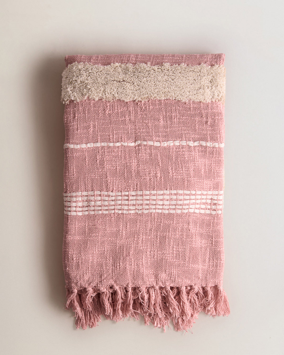 Plaid Cotó Domus Rosa Keike
