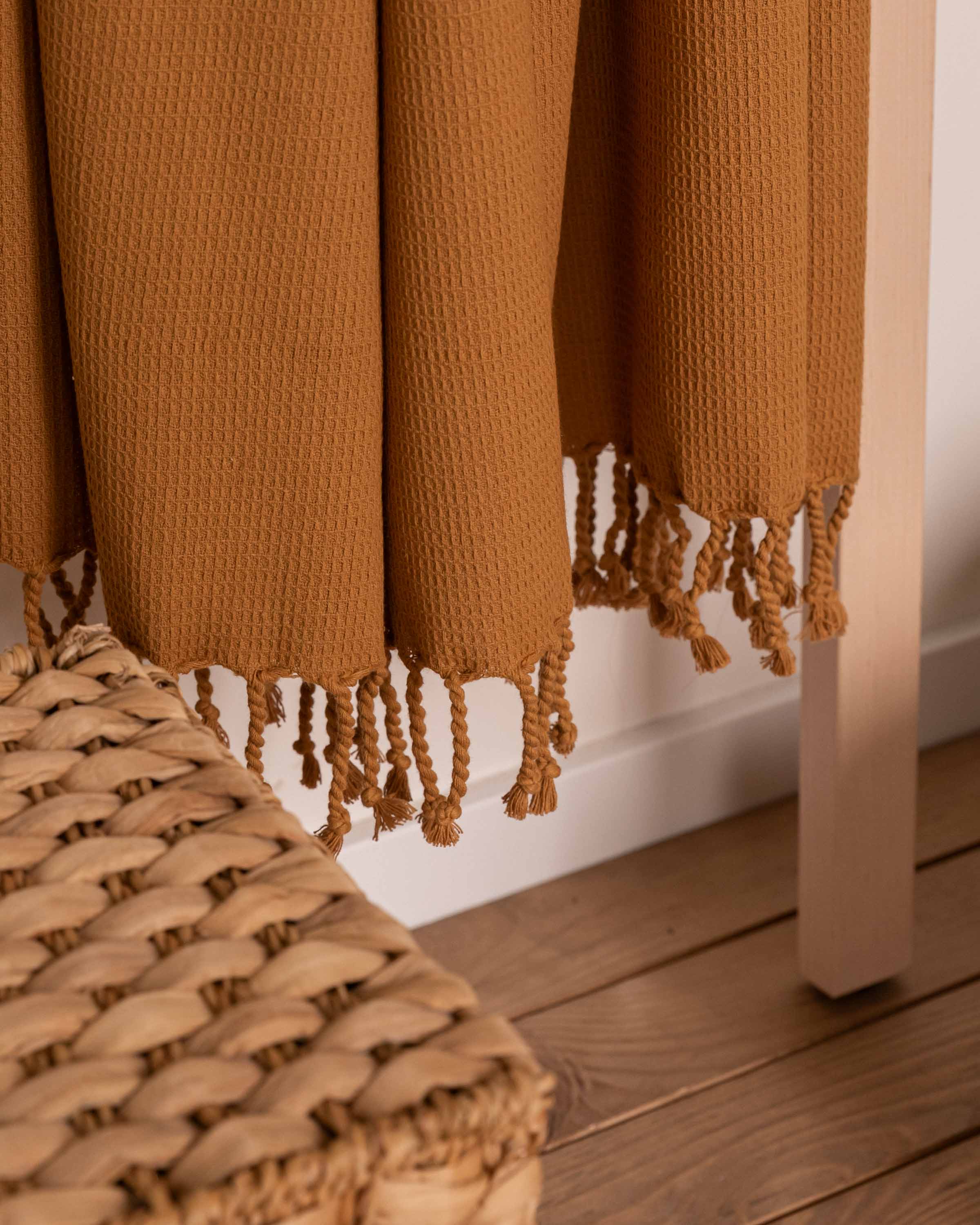 Plaid Waffle Ocre