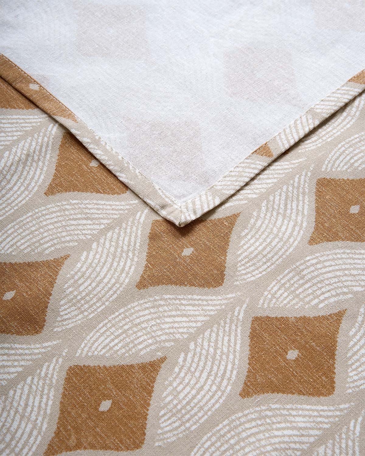 Cabot Stain Resistant Tablecloth, Ochre