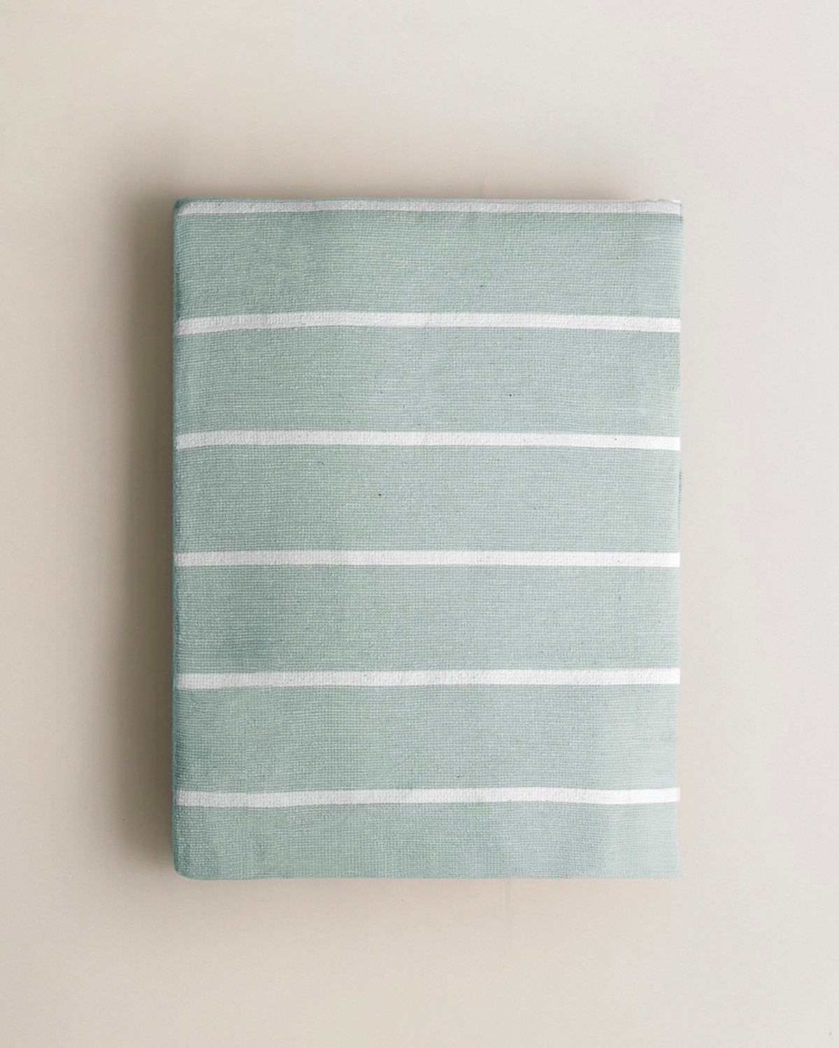Multipurpose Wide Stripe Ottoman Tiffany Green