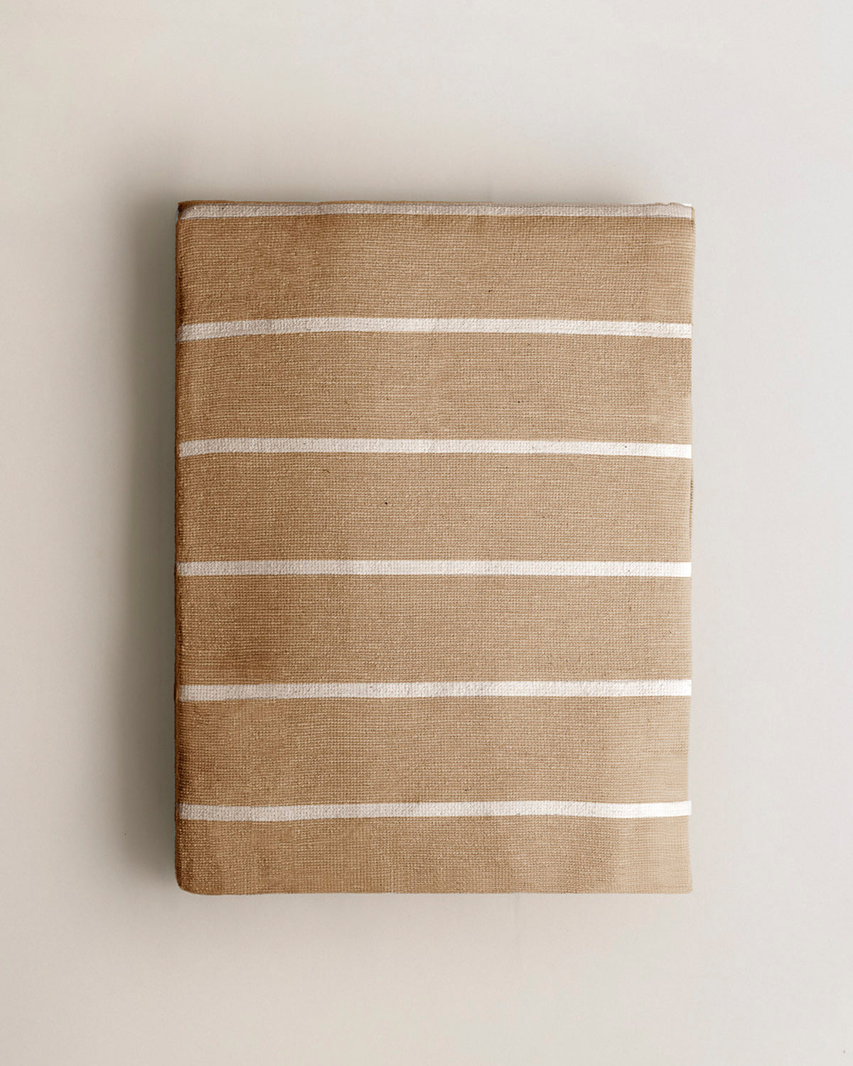 Multipurpose Wide Stripe Ottoman Ochre