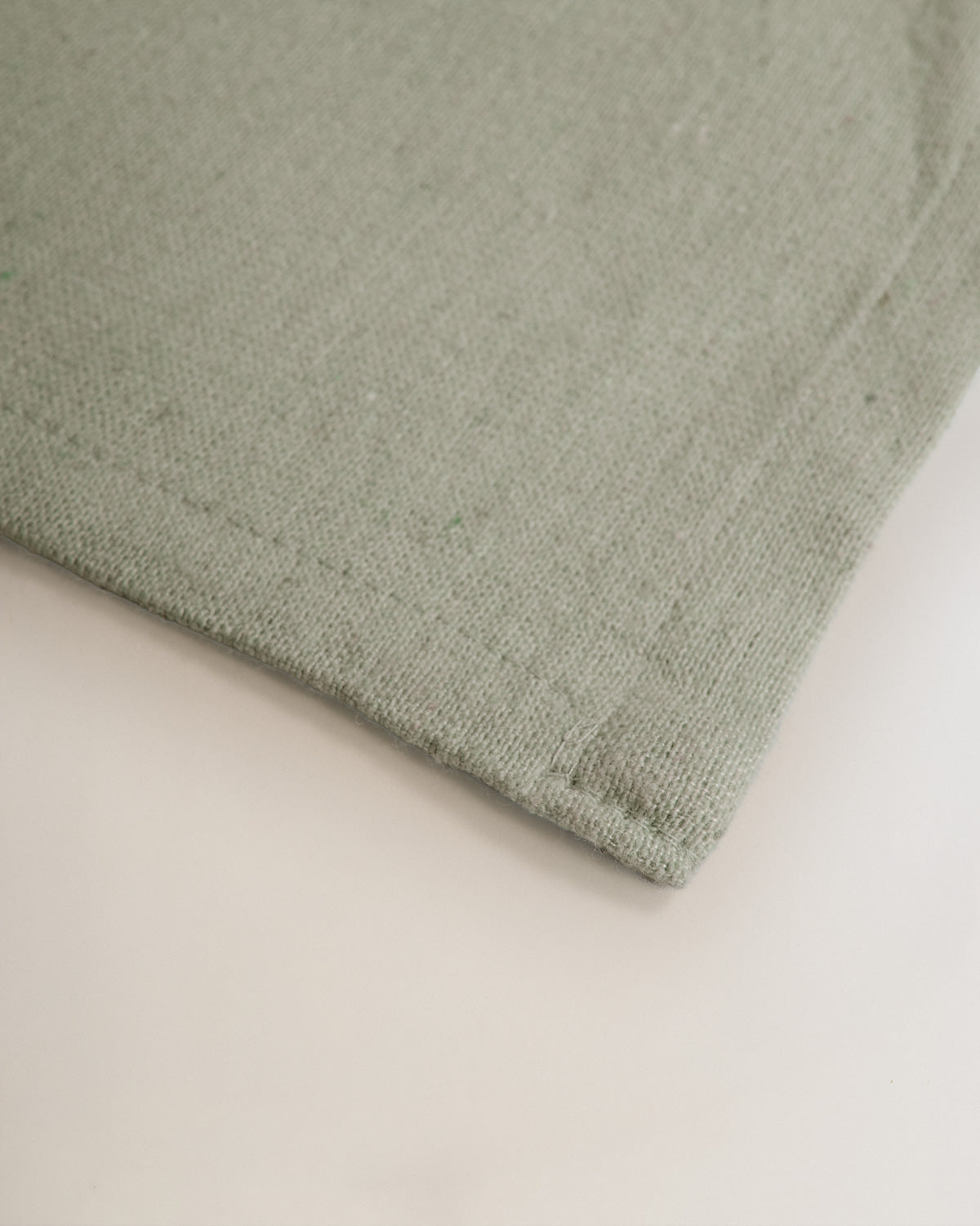 Multipurpose Wide Stripe Ottoman Dry Green
