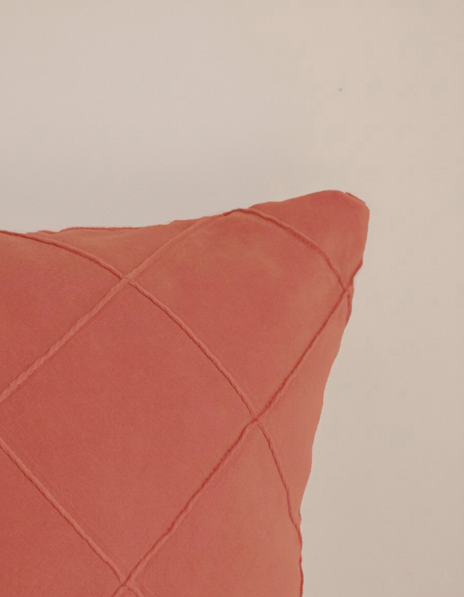 Cojín Terciopelo Algodón Rombo Caldera