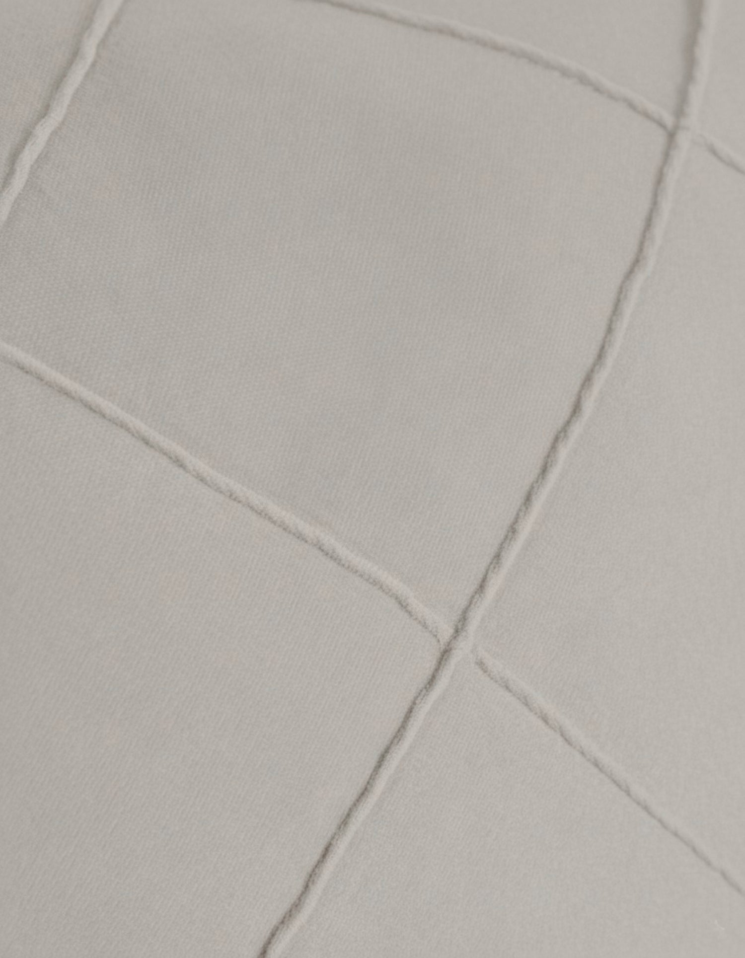 Cojín Terciopelo Algodón Rombo Gris Claro