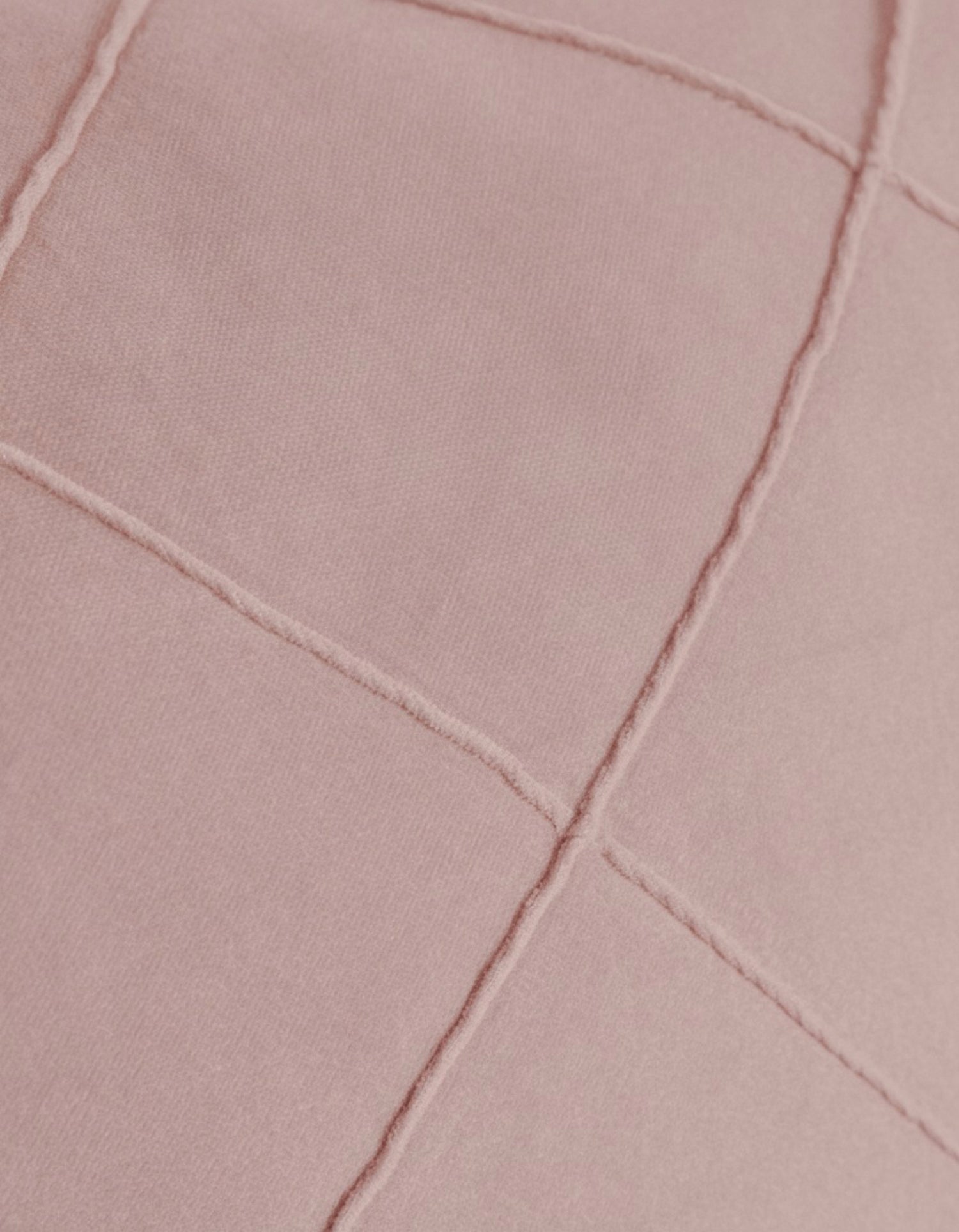 Cojín Terciopelo Algodón Rombo Rosa Keike