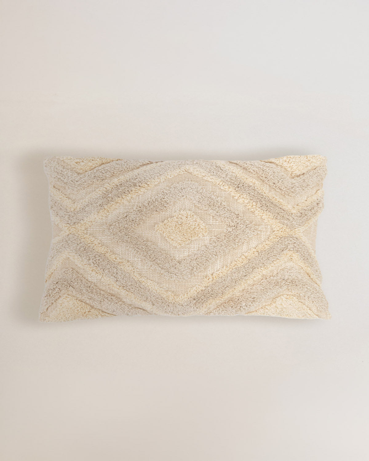 Cojín rectangular algodón basel topo