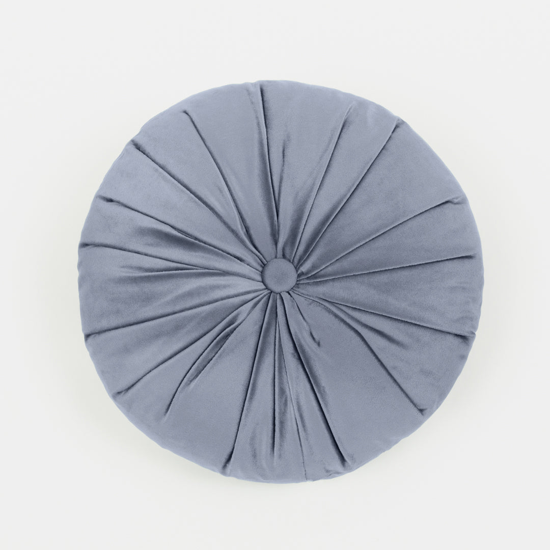 Cojín Terciopelo Algodón Oreo Azul Keike