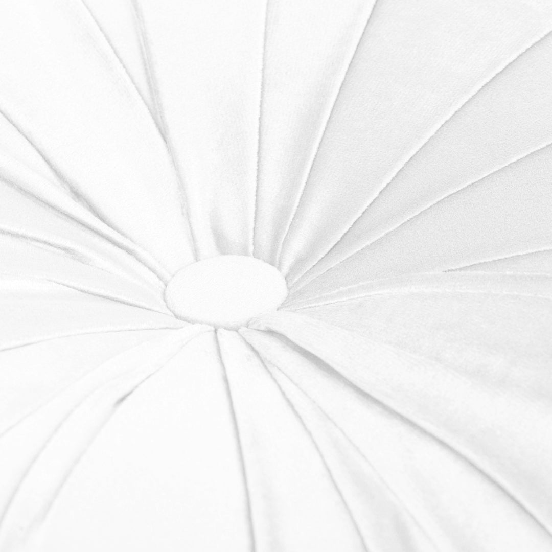 Cojín Terciopelo Algodón Oreo Blanco