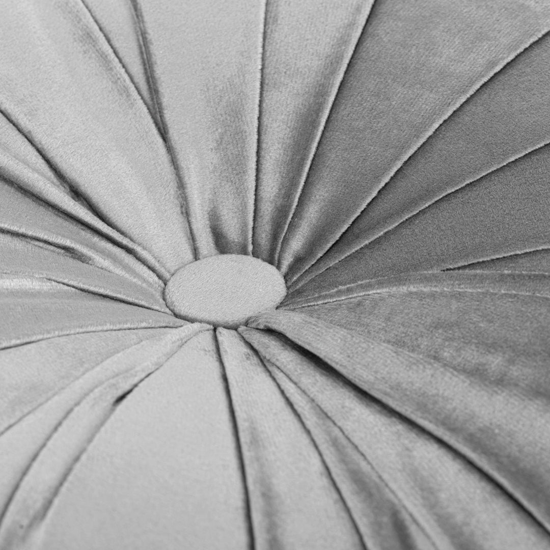 Cojín Terciopelo Algodón Oreo Gris Claro