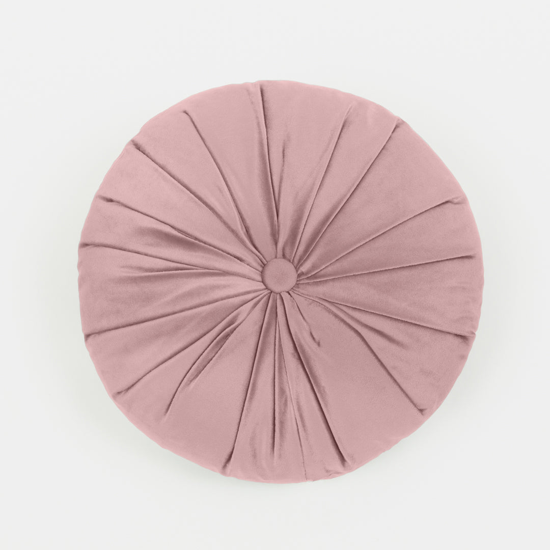 Cojín Terciopelo Algodón Oreo Rosa Keike