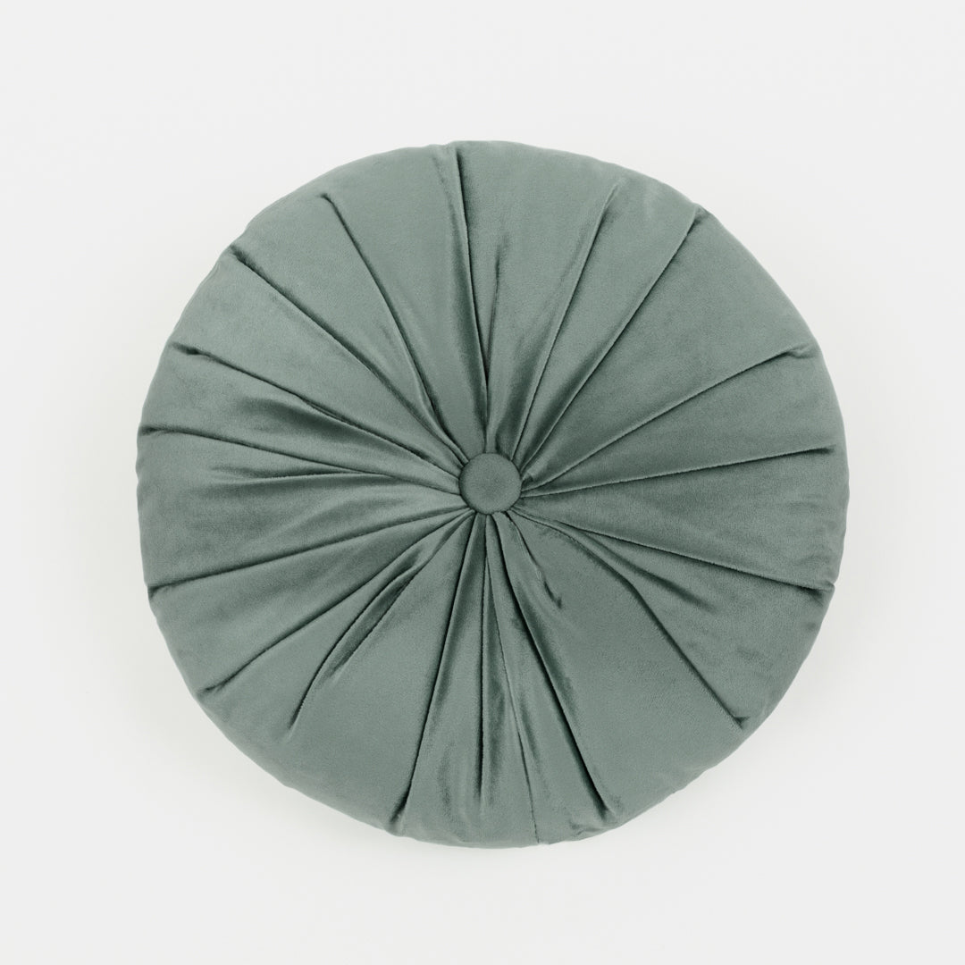 Cojín Terciopelo Algodón Oreo Verde Seco