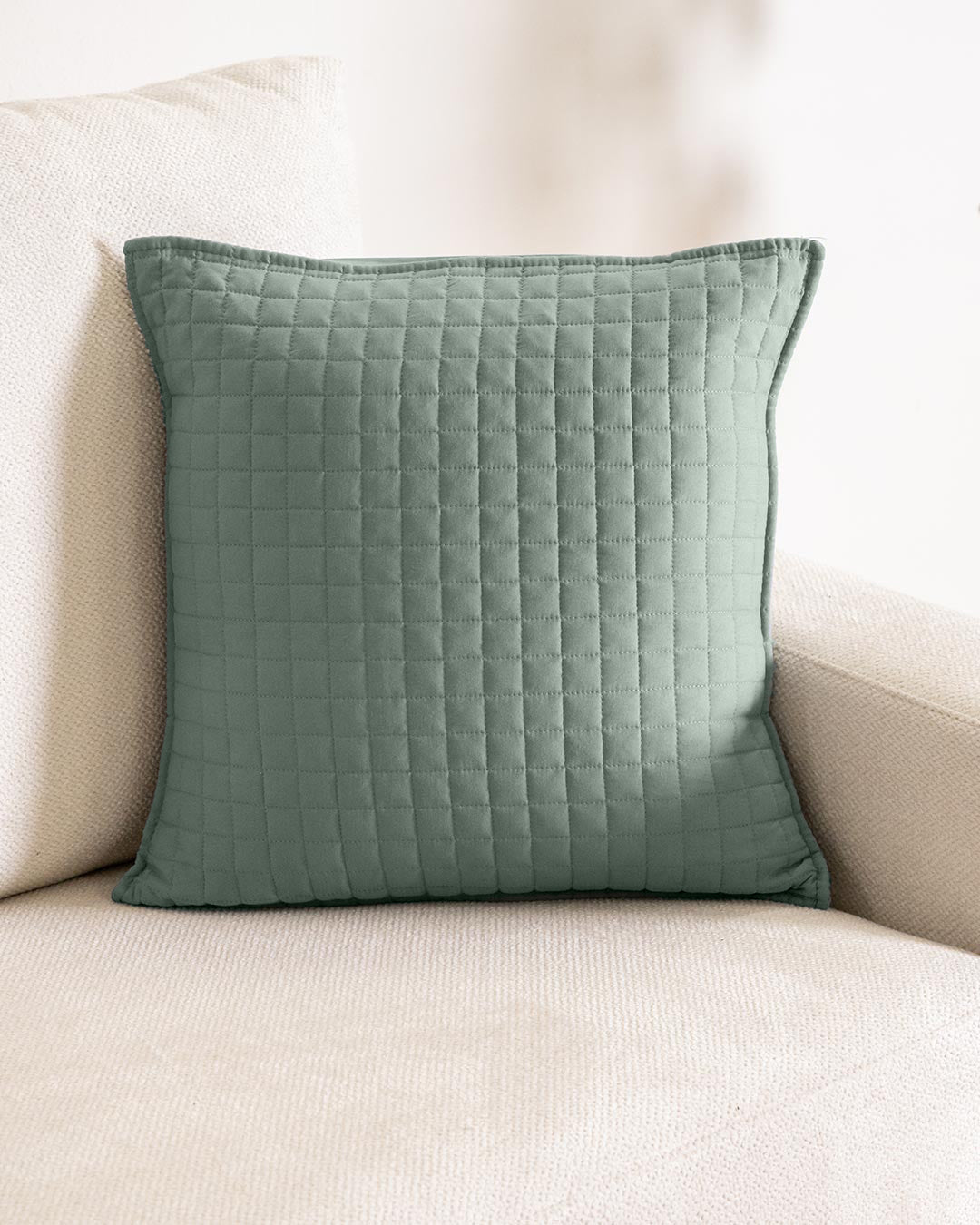 Cojín Cuadrito Liso Verde Keike