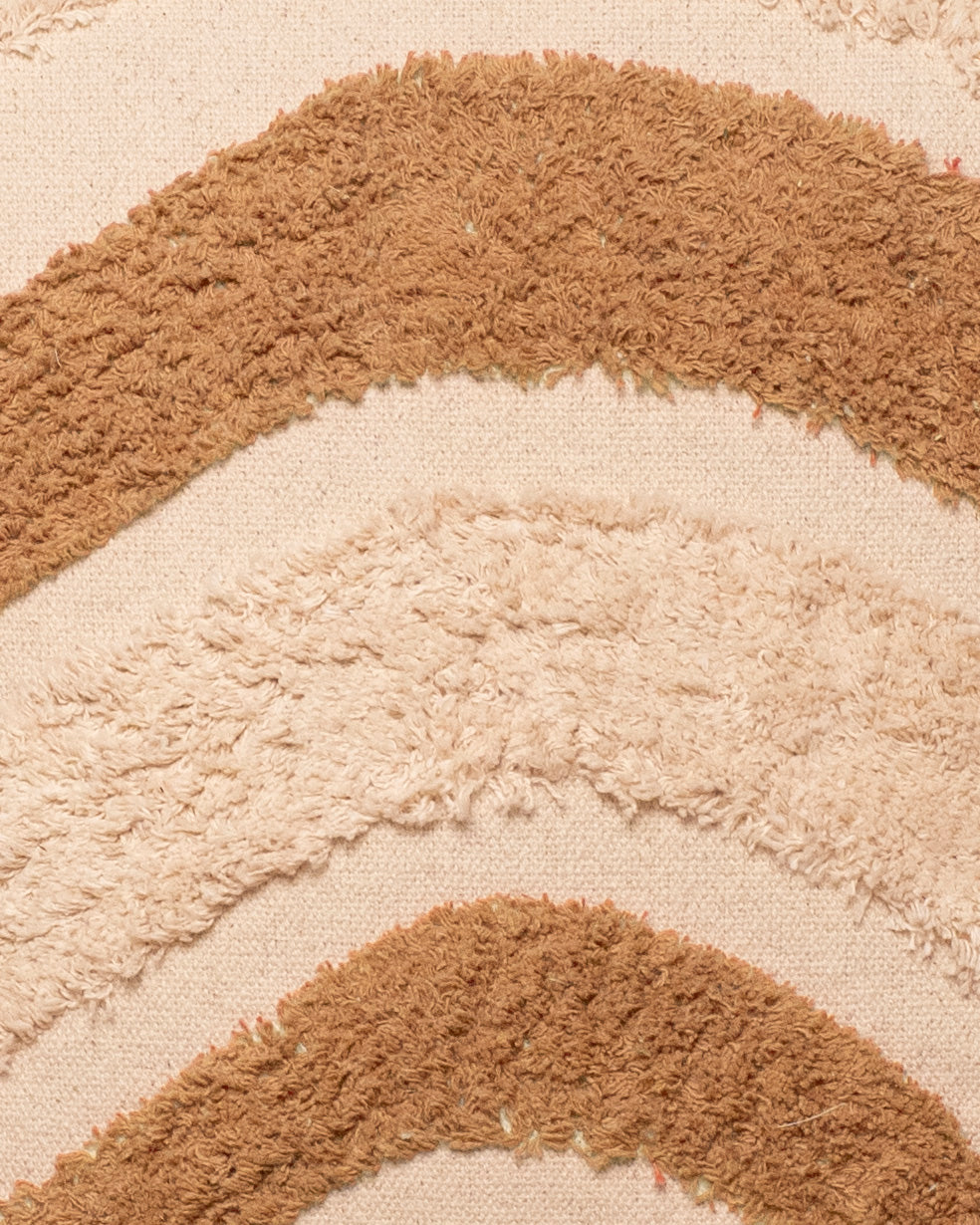 Cojín Algodón Tejada Ocre