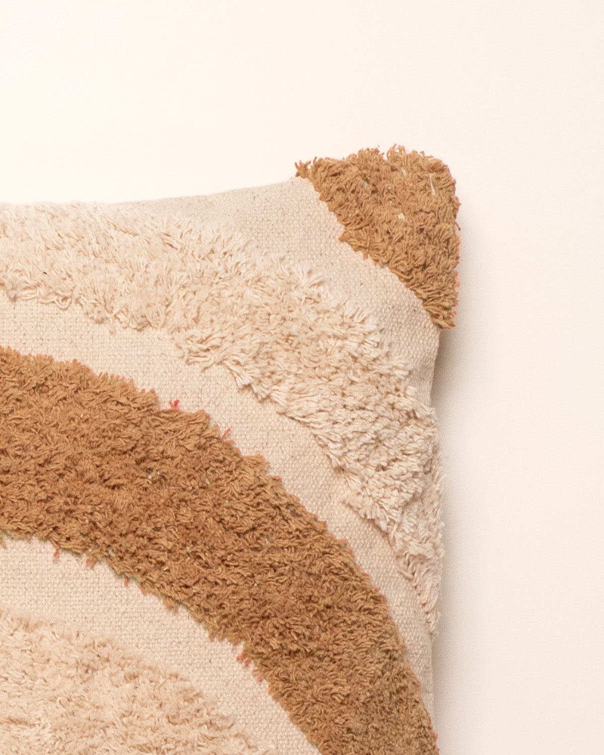 Cojín Algodón Tejada Ocre