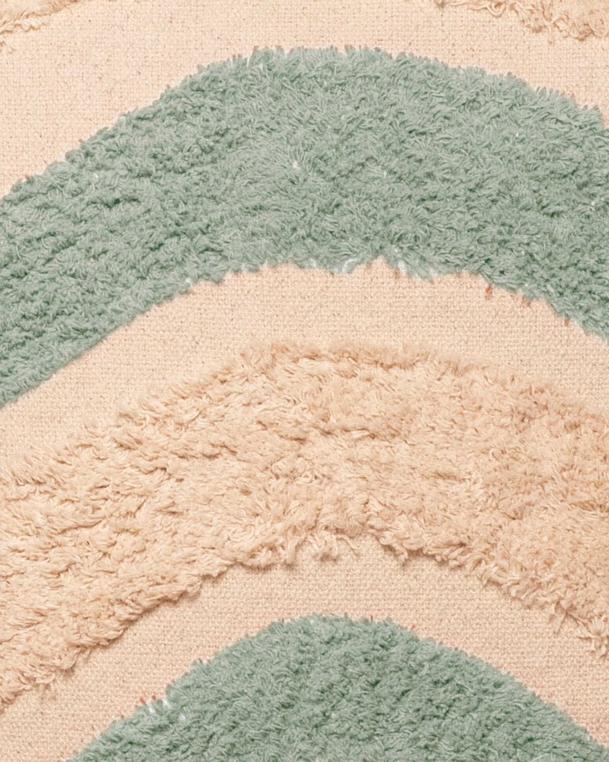 Cojín Algodón Tejada Verde Seco