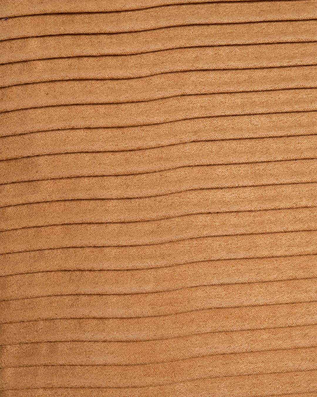 Coussin New Waves en daim ocre