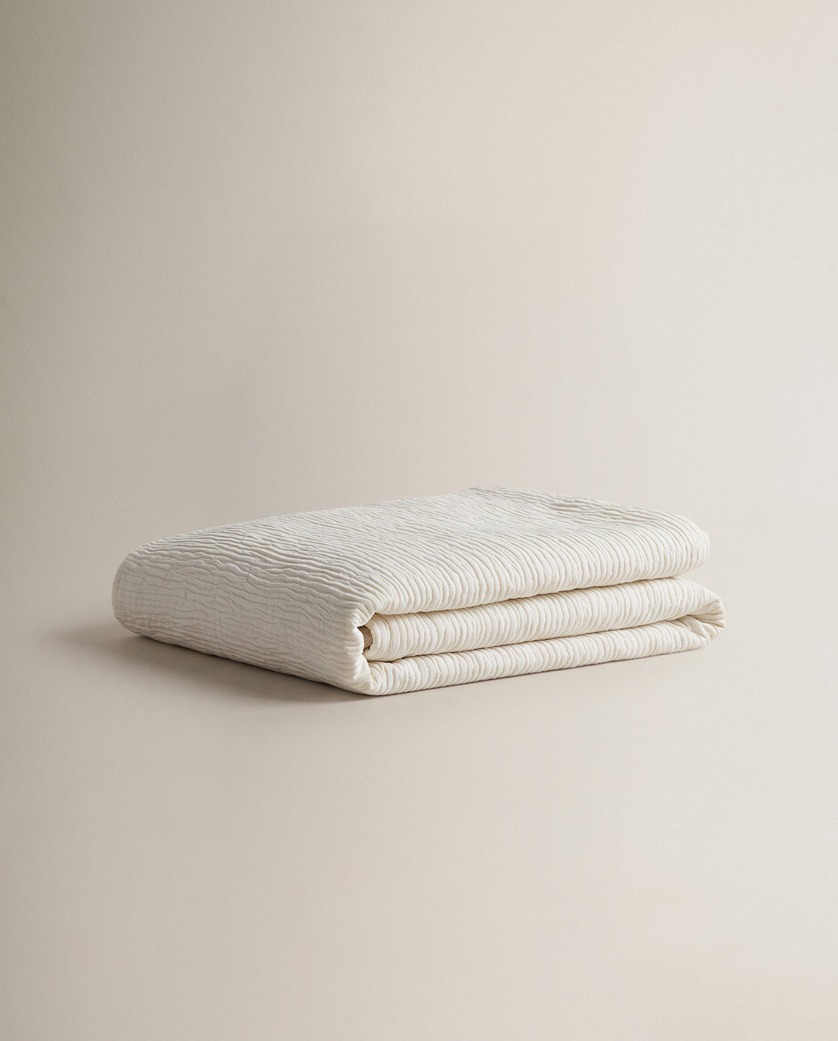 Colcha doble tela jacquard ayana natural