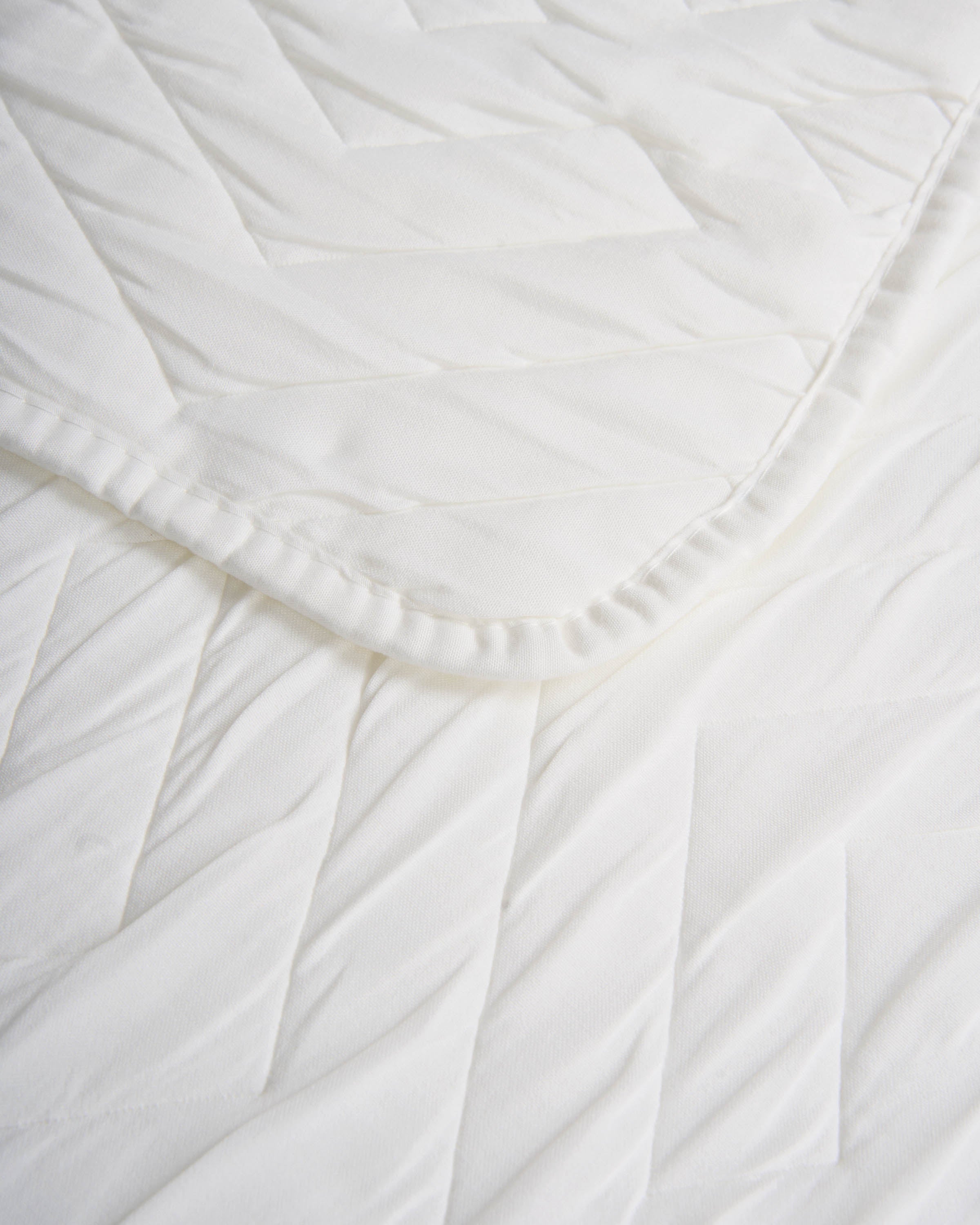 Colcha doble tela jacquard nela blanco