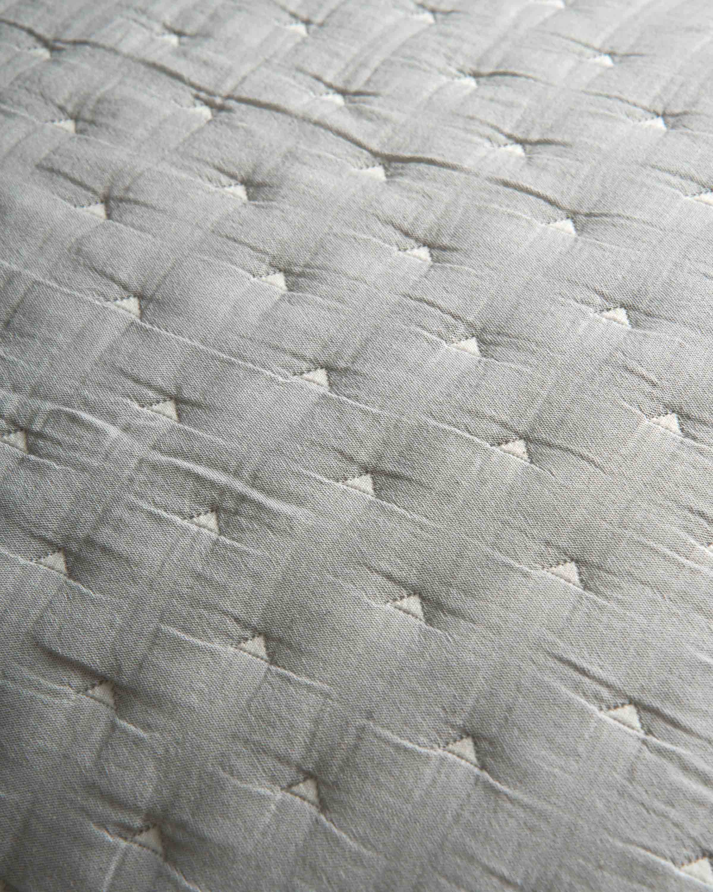 Colcha doble tela algodón jacquard trian azul keike