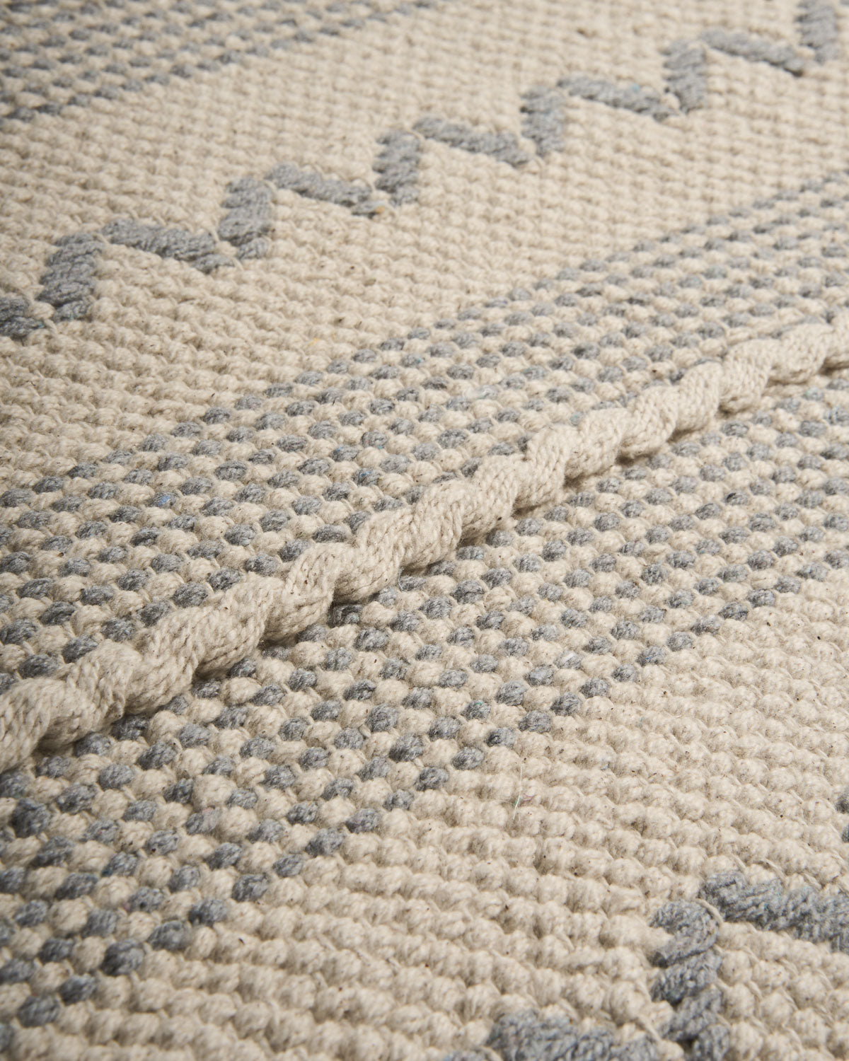 Alfombra Algodón Portugués Gris