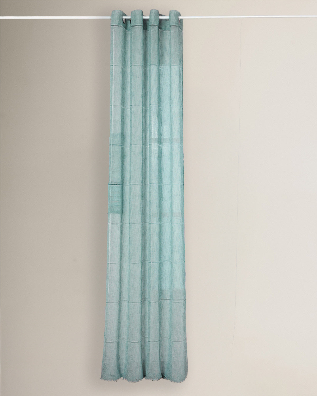 Cortina ollao kenitra semitranslúcida verde tiffany
