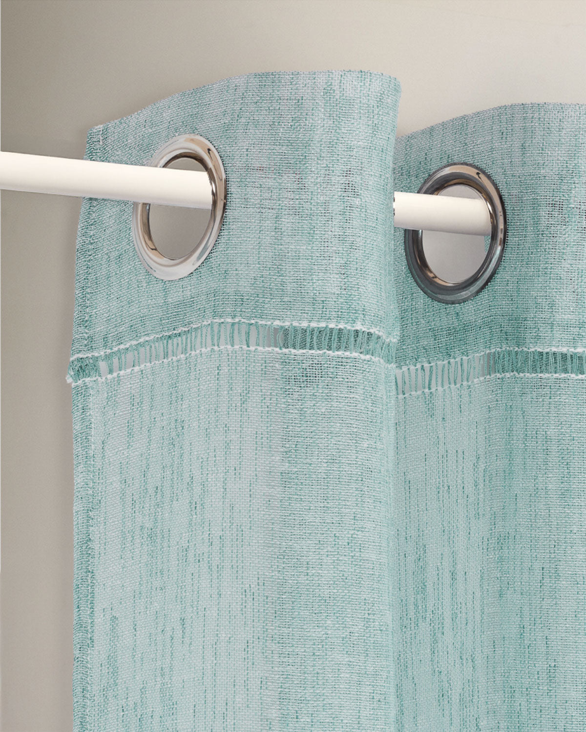 Cortina ollao kenitra semitranslúcida verde tiffany