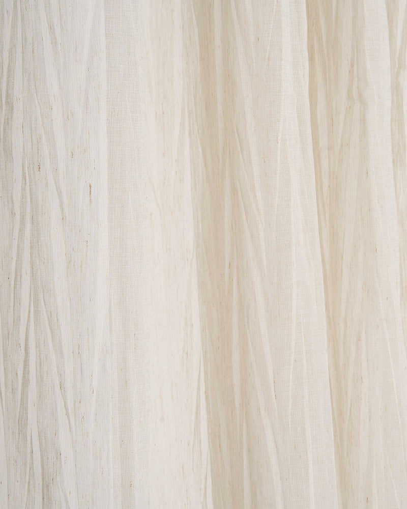 Cortina ollao liebe semitranslúcida beige