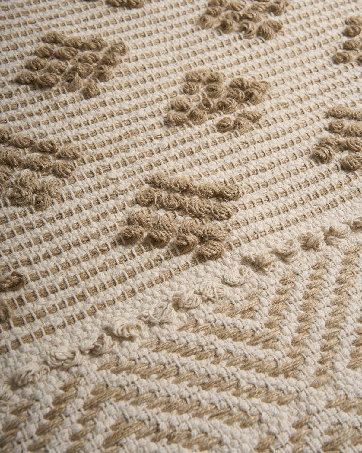 Tapis en coton et jute naturel de Vicenzo
