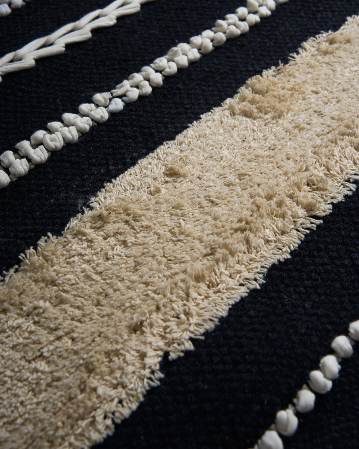 Domus Black Cotton Rug