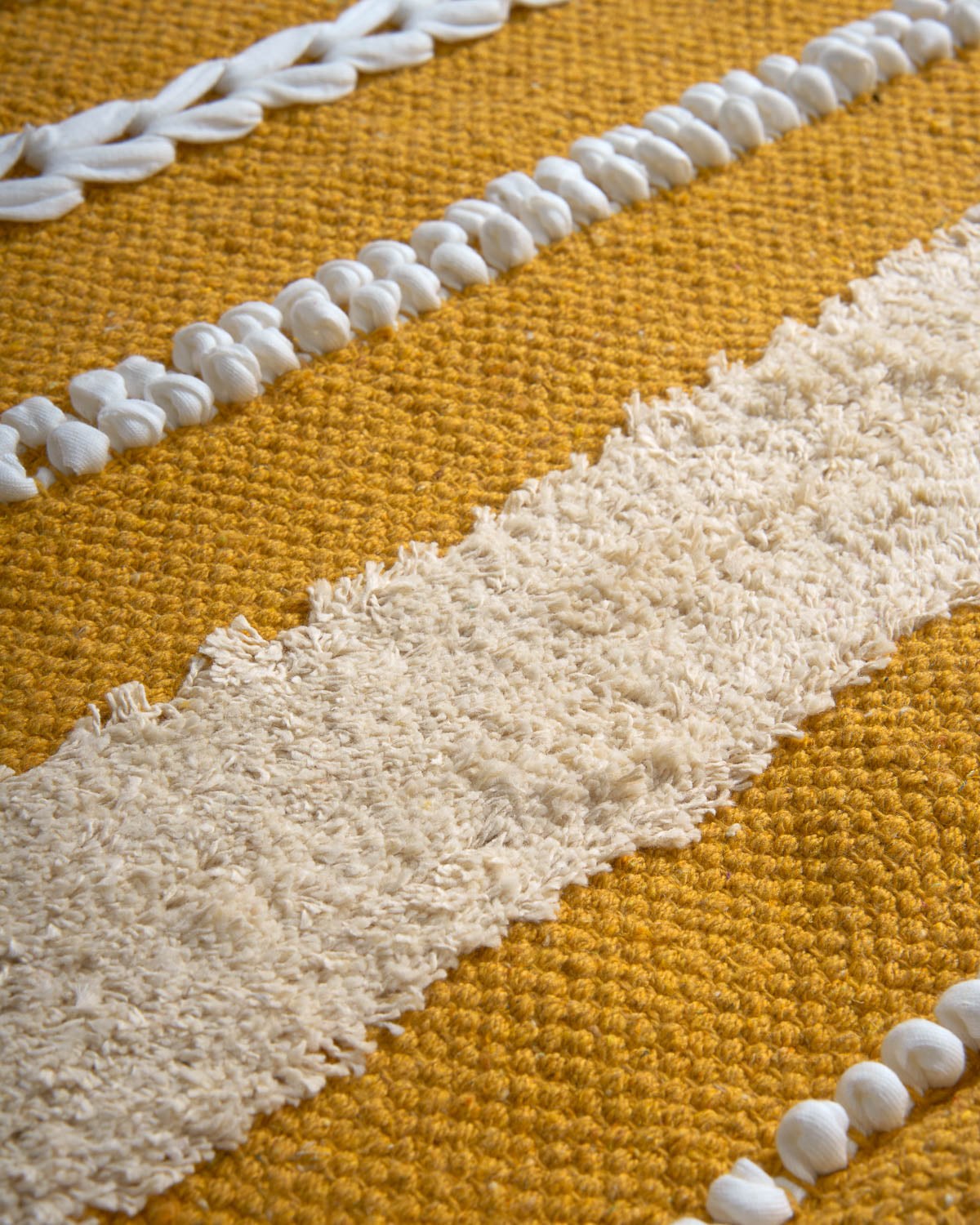 Domus Mustard Cotton Rug