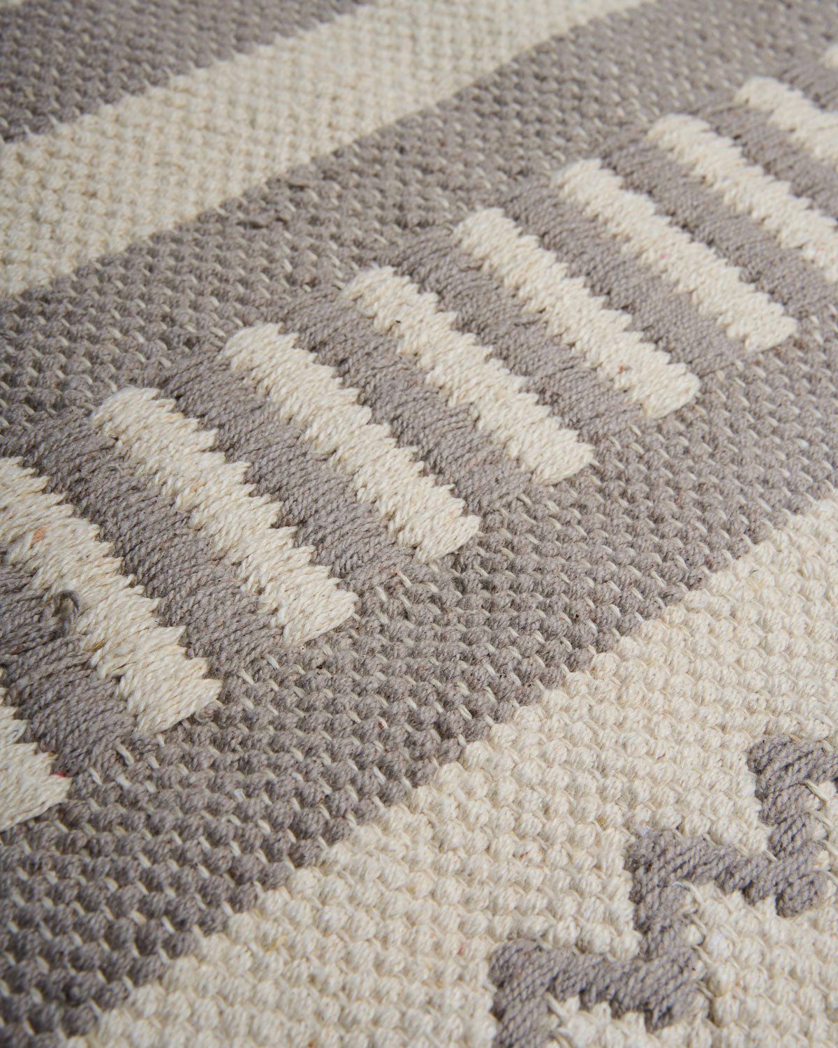Light Grey Cotton Rug