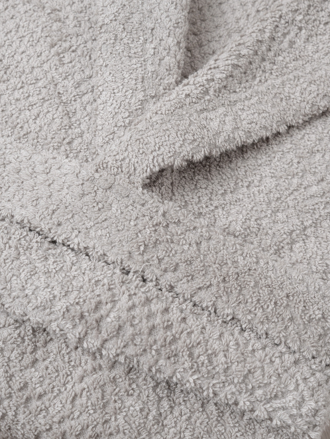 Albornoz Capucha 450g Chenilla Liso Gris Claro