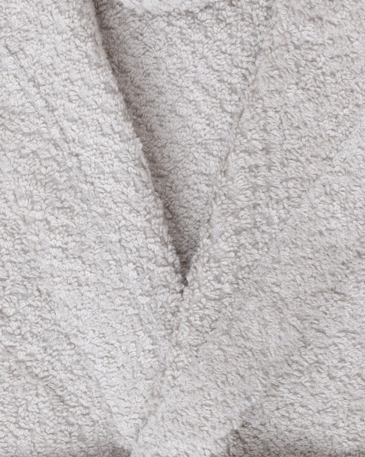 Albornoz Capucha 450g Chenilla Liso Gris Claro