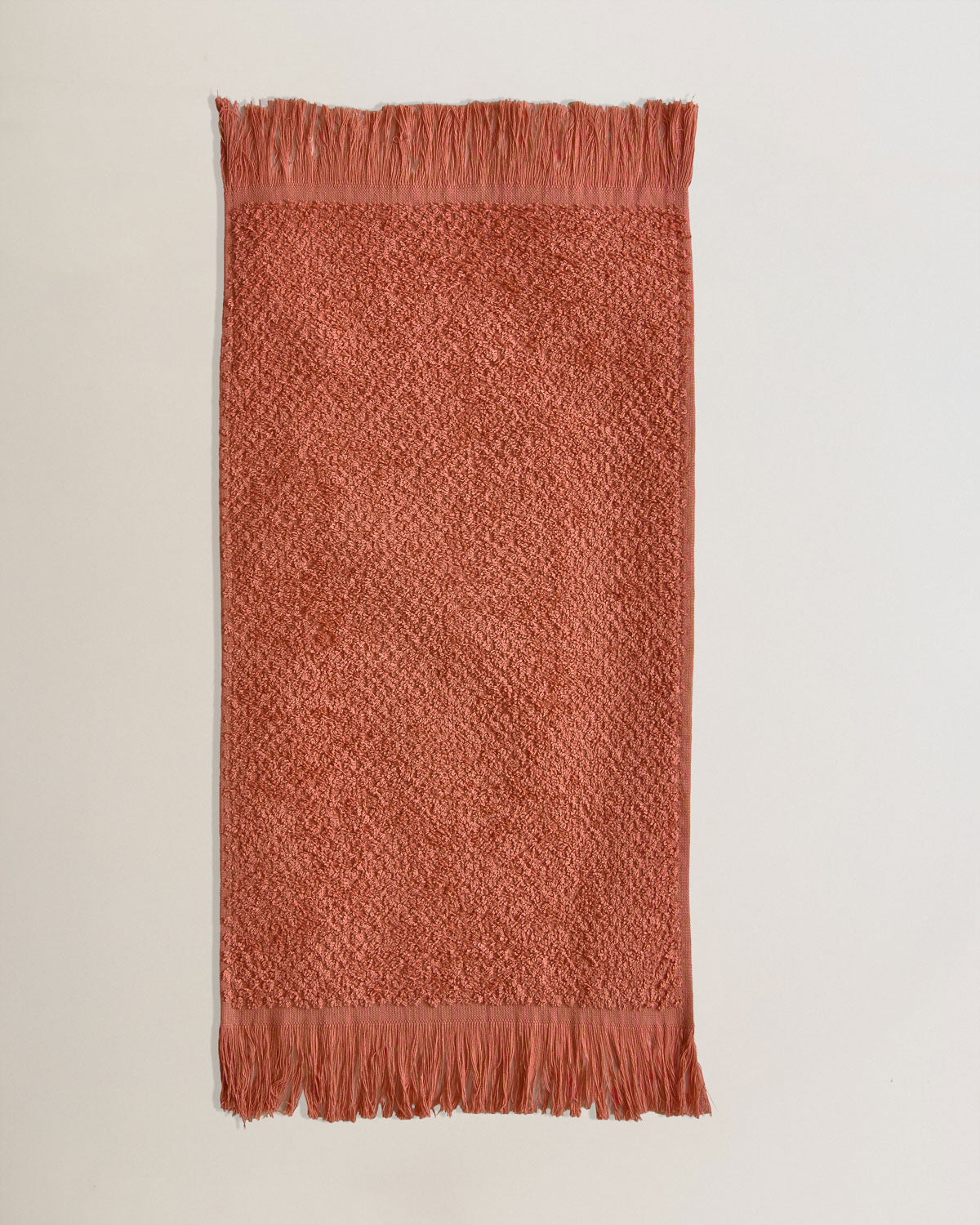 Plain Chenille Towel with Fringe, 550g, Caldera