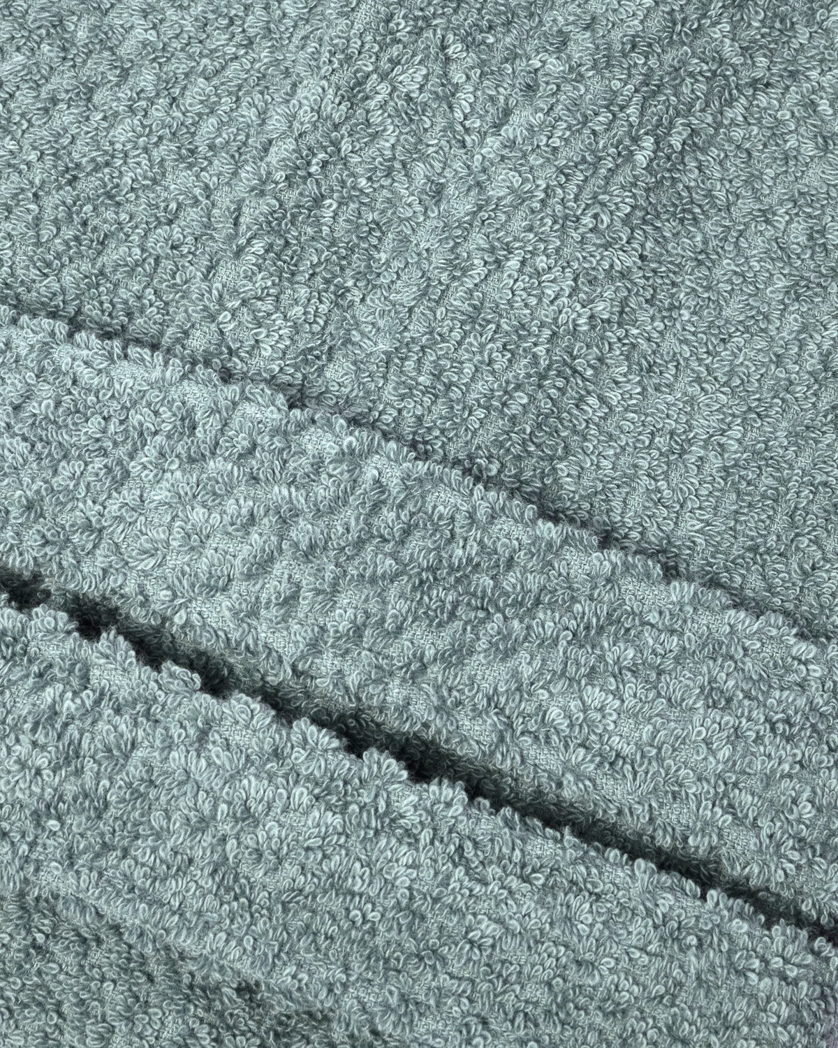 Albornoz capucha chenilla verde keike (450 gr/m²)