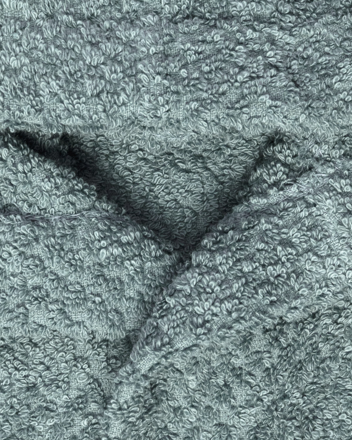 Albornoz capucha chenilla verde keike (450 gr/m²)