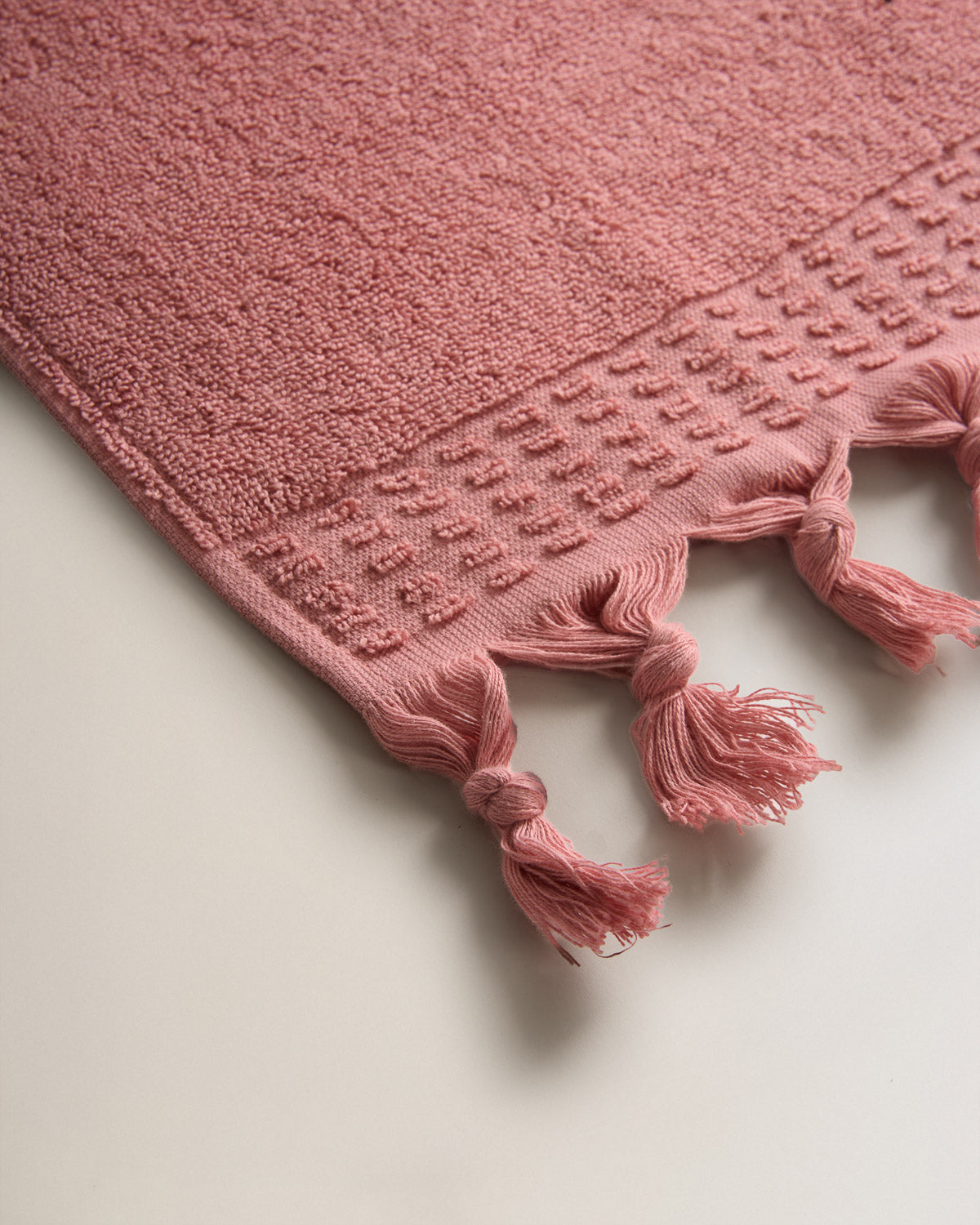 Toalla Flecos Lisa 550g Rosa Baby