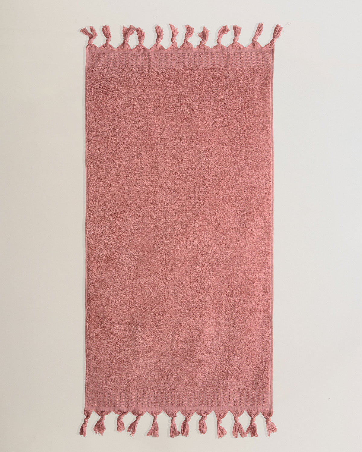 Toalla Flecos Lisa 550g Rosa Baby