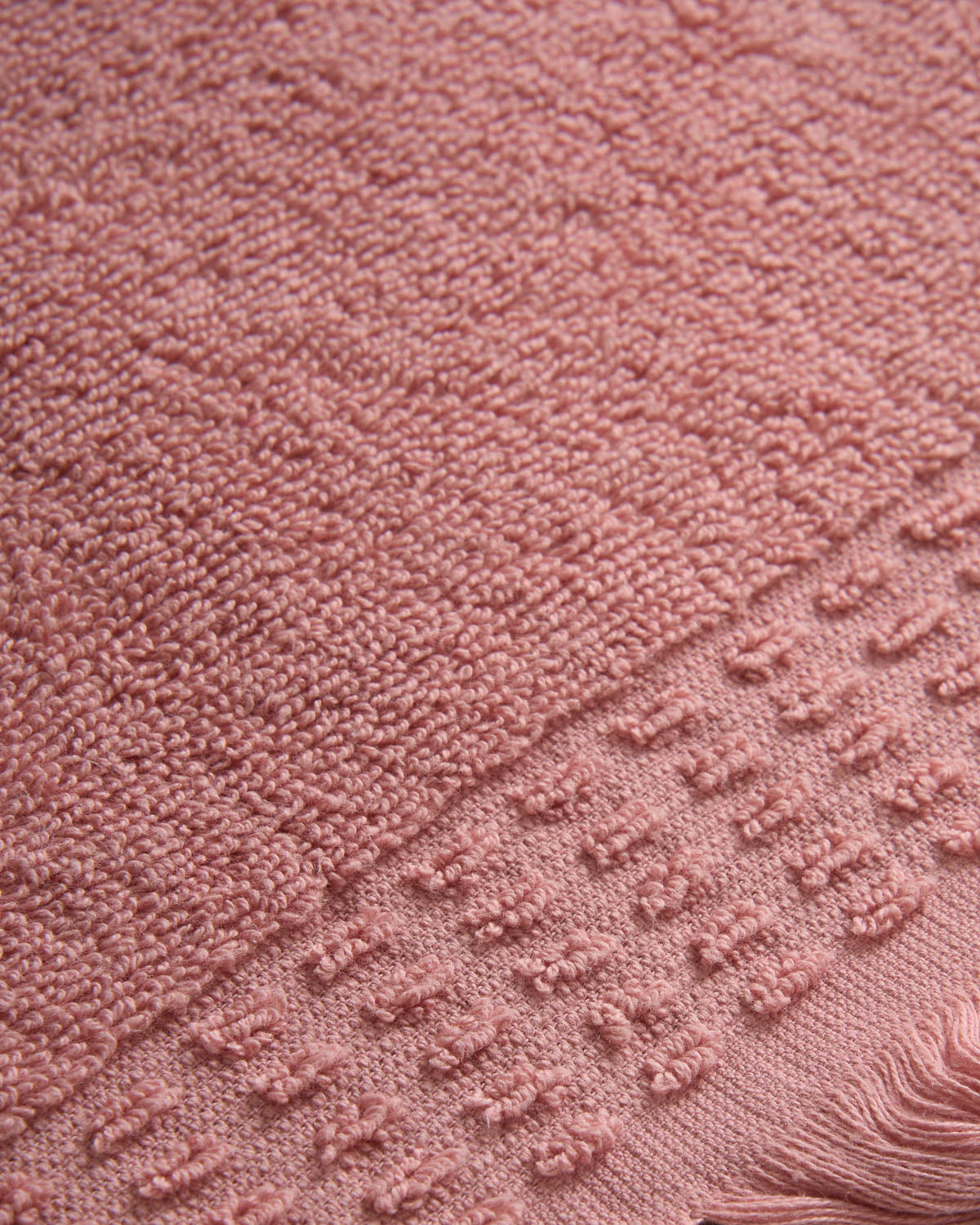 Toalla Flecos Lisa 550g Rosa Baby