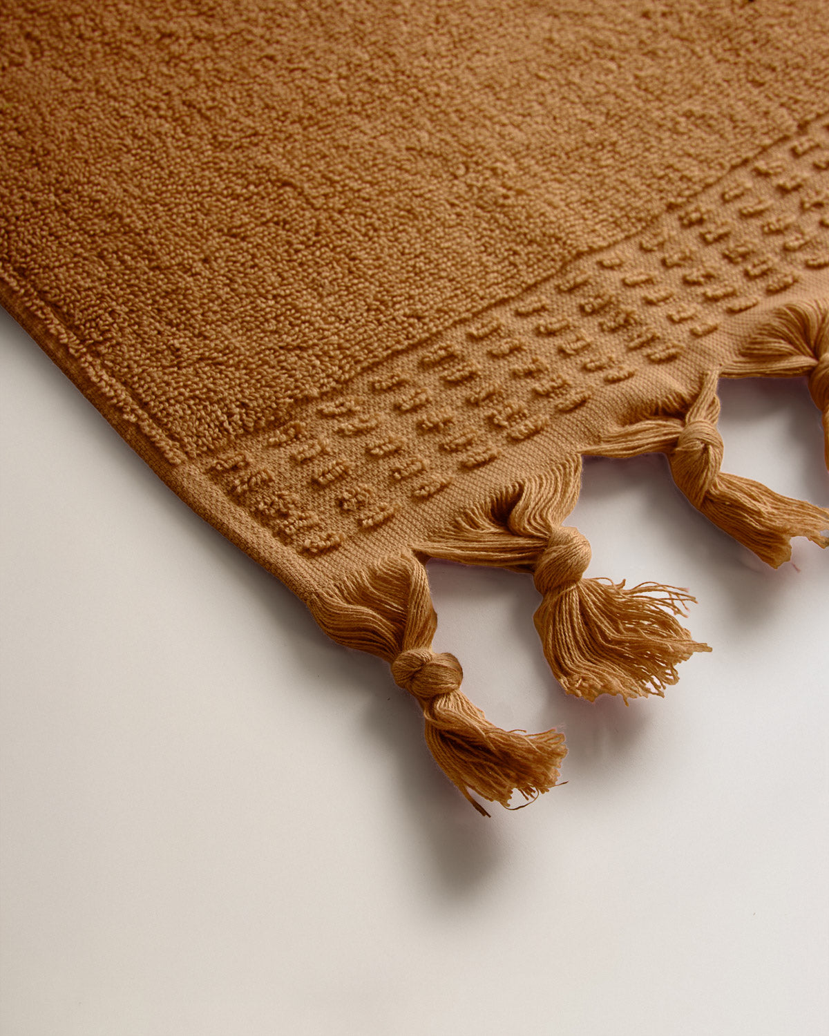 Plain Fringe Towel 550g Ochre