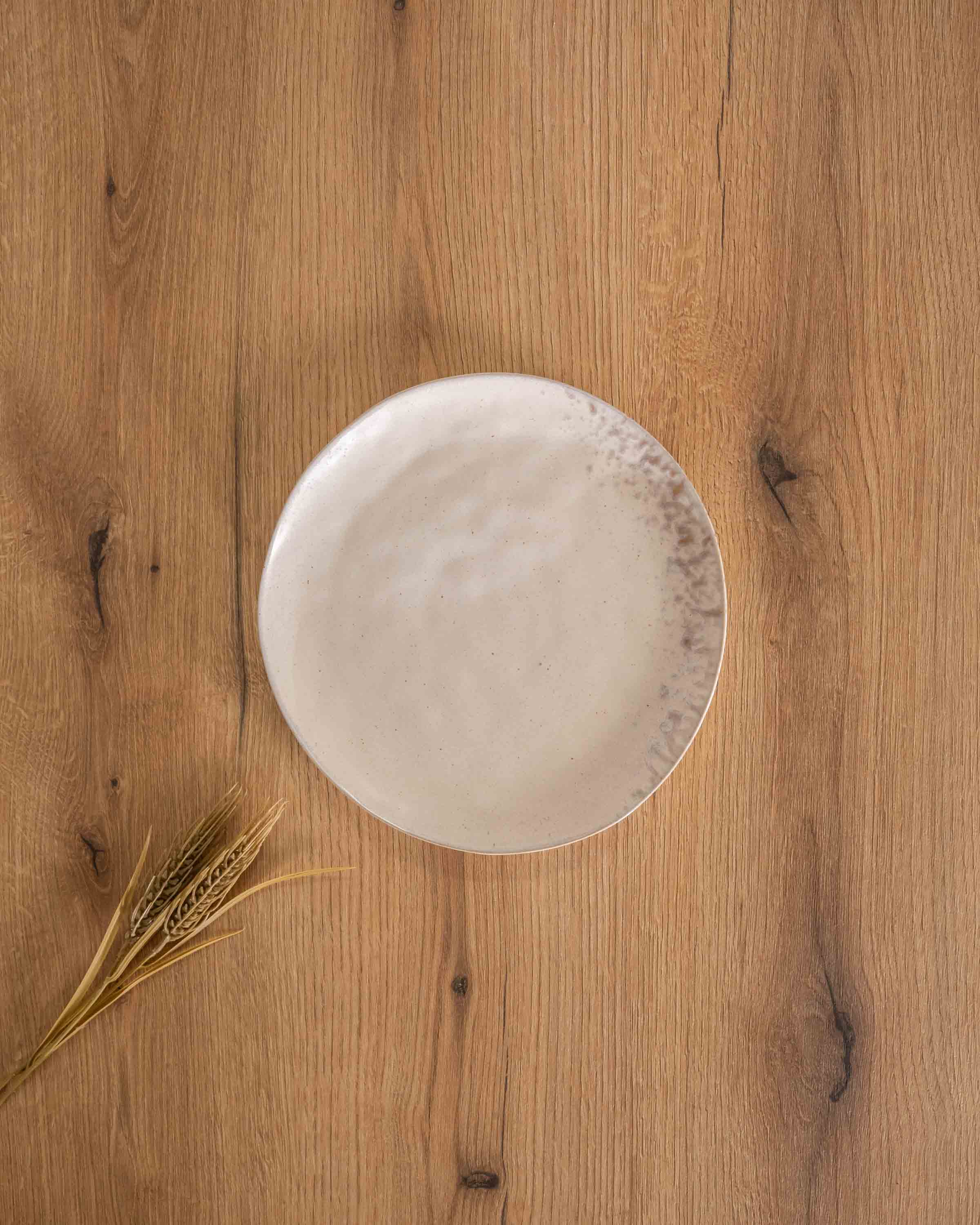 Plato postre gres clauvelia envejecido