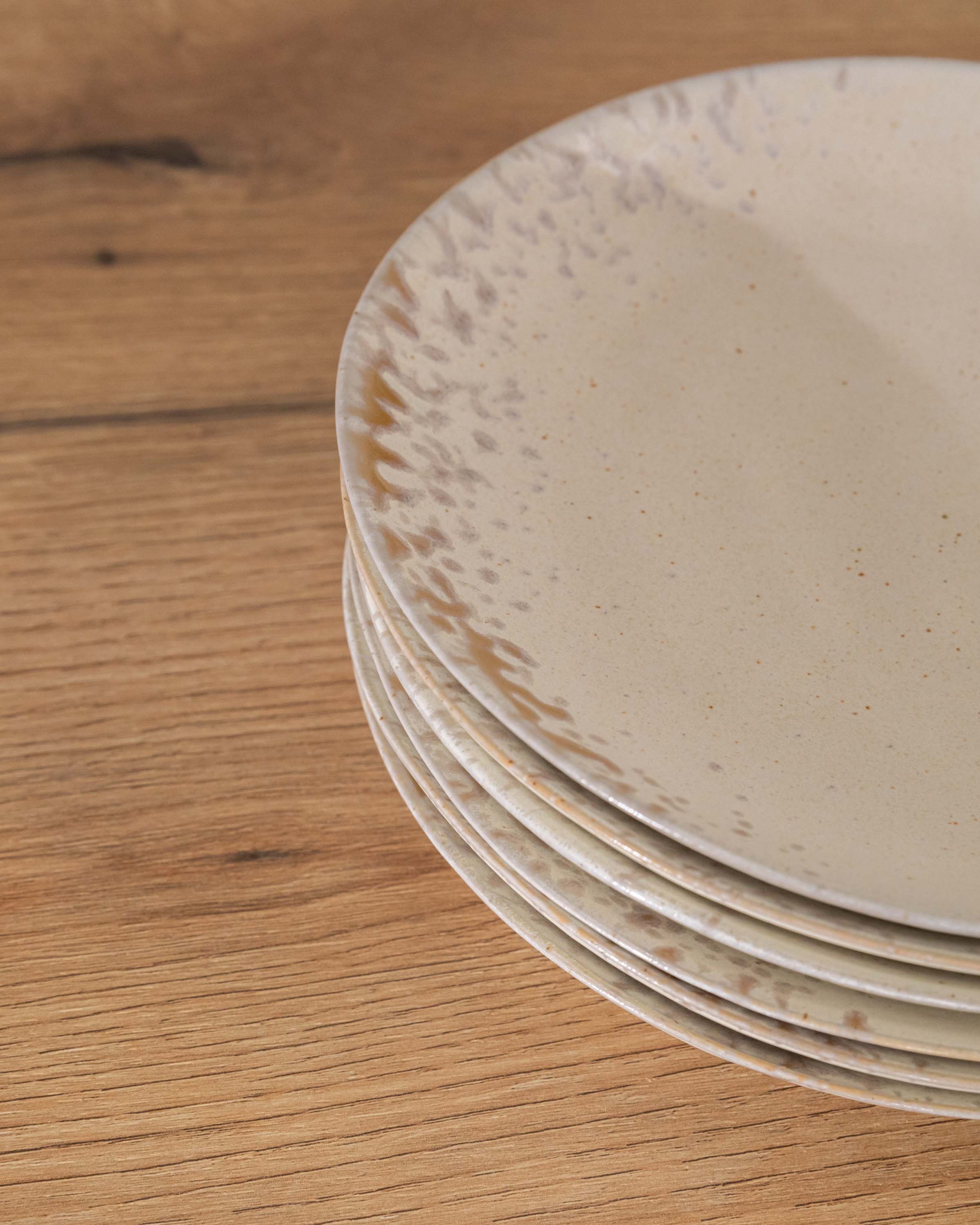 Plato postre gres clauvelia envejecido