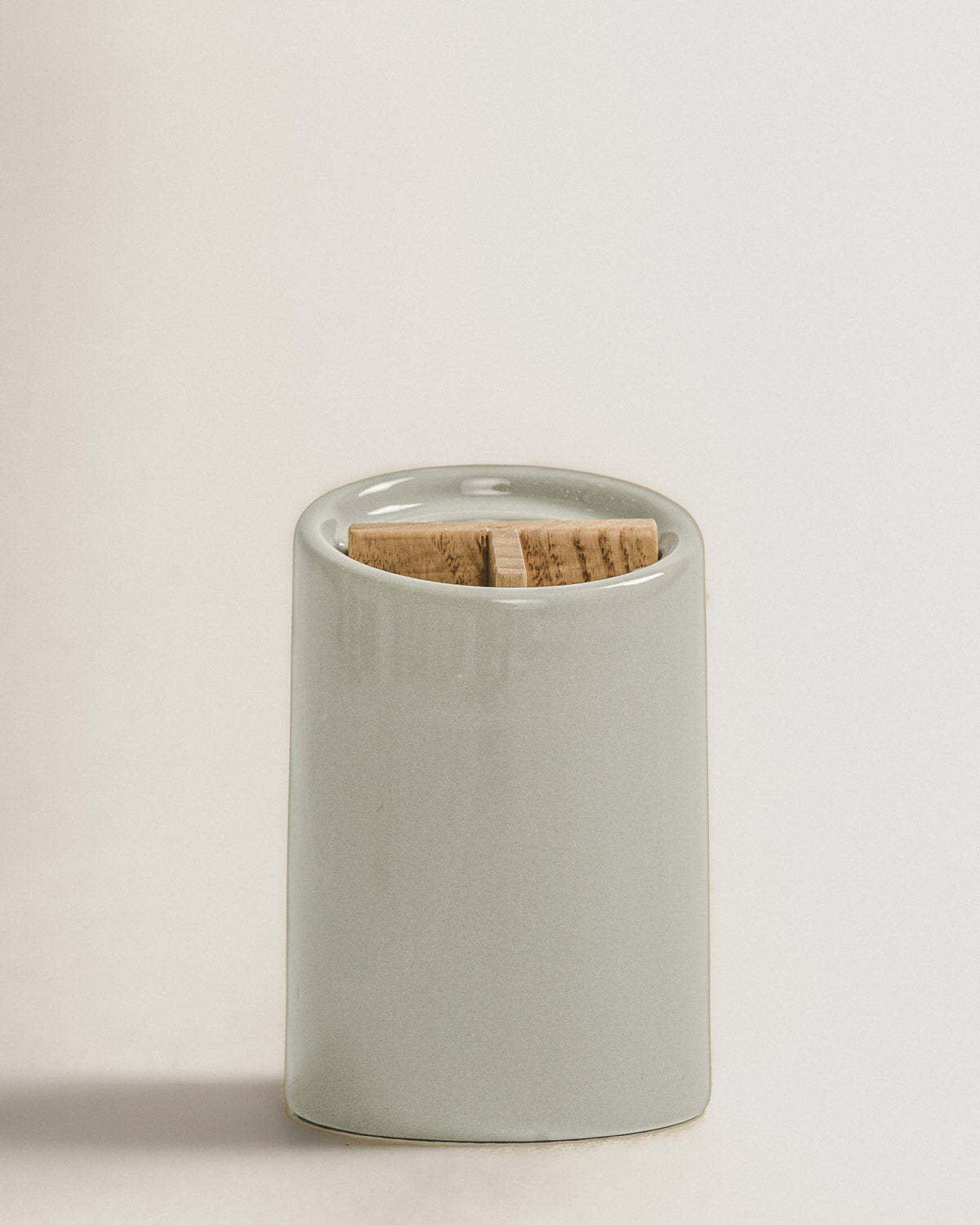 Vaso Cepillo Dientes Gres Clarine Gris