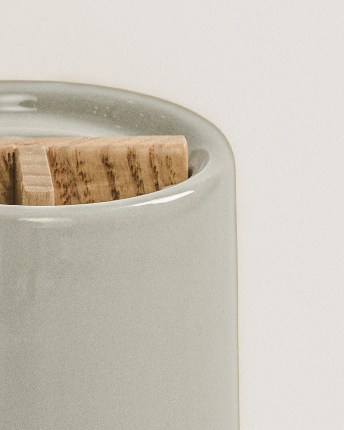 Vaso Cepillo Dientes Gres Clarine Gris