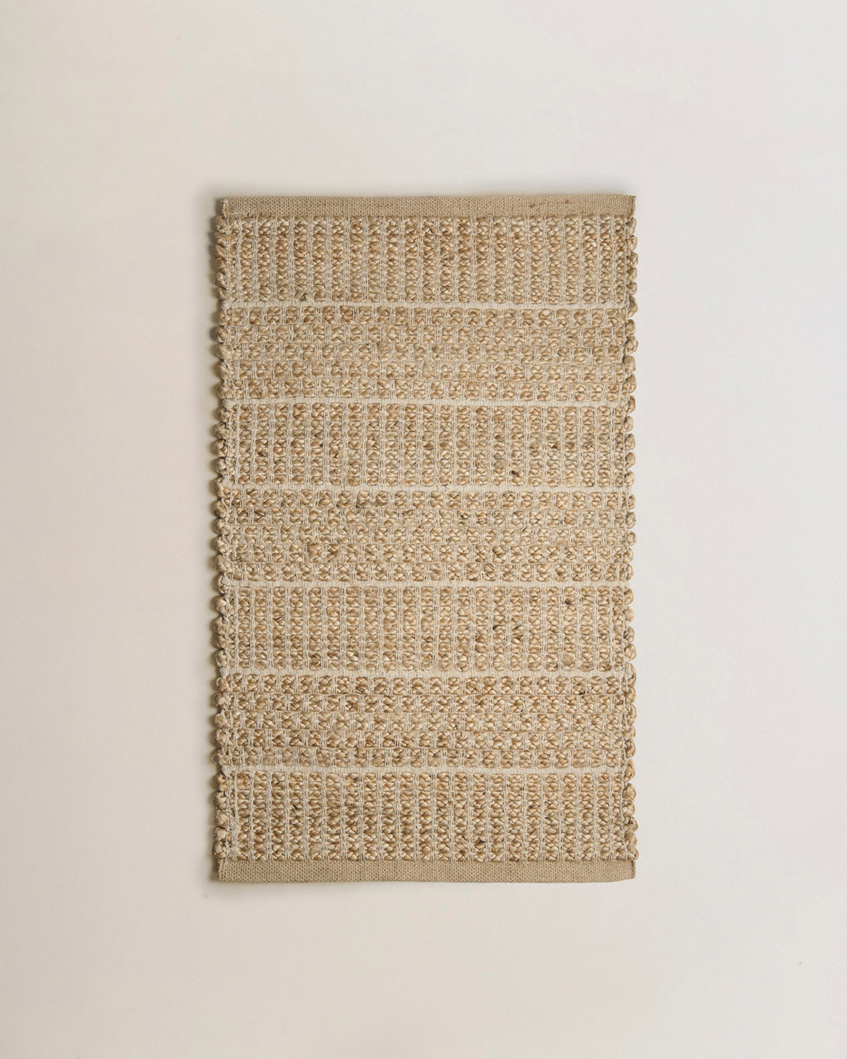 Natural Icelandic Cotton Jute Rug