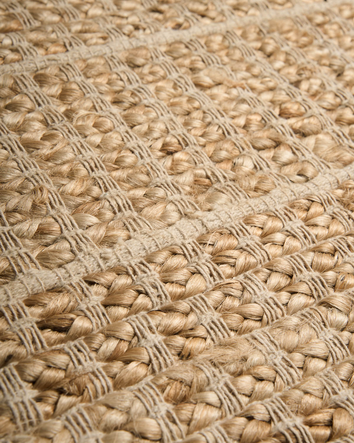 Natural Icelandic Cotton Jute Rug